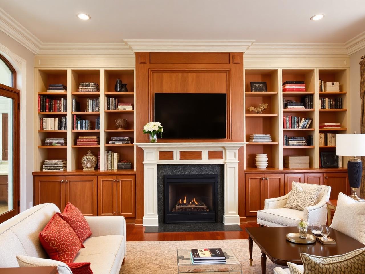 Living room built-ins